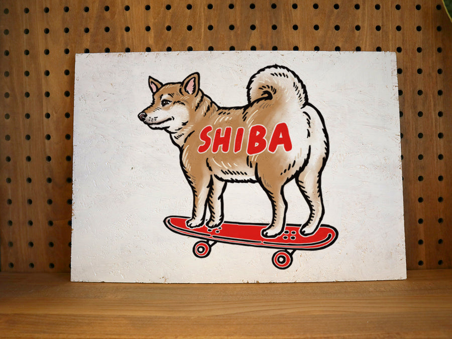 SHIBA ウッドパネル（DOG WOOD ART ）／カスタムオーダー