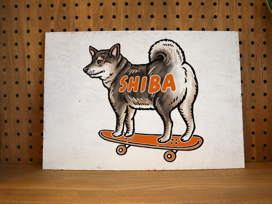 SHIBA ウッドパネル（DOG WOOD ART ）／カスタムオーダー